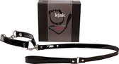 K;INK Guide Me Halsband met Lijn - BDSM - Zwart - 44 cm en 72 cm