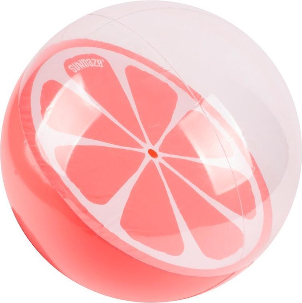 Sundaze Strandbal Sinaasappel - Oranje bal - Half doorzichtig - Ø30 Cm