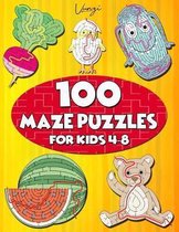 100 Maze Puzzles for Kids 4-8