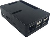 Hard Case Behuizing Geschikt Voor Raspberry Pi 2/3 model B / B+ - Zwart