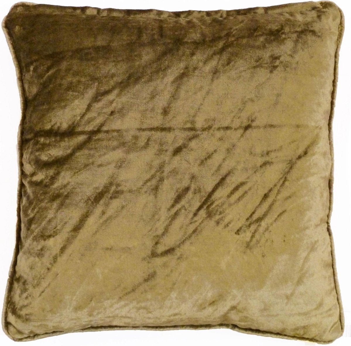 Dutch Decor Kussenhoes Fluweel 45x45 Cm Olijf groen