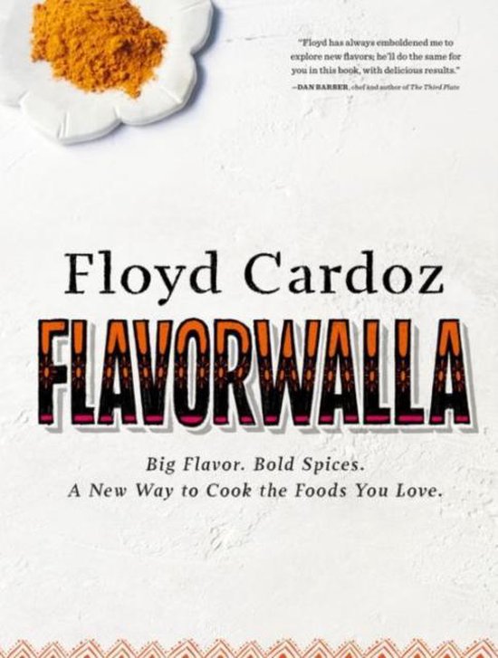 Boekomslag met de titel Floyd Cardoz Flavorwalla. Big Flavor. Bold Spices.