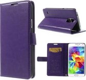 KDS Smooth wallet case hoesje Samsung Galaxy S5 mini paars