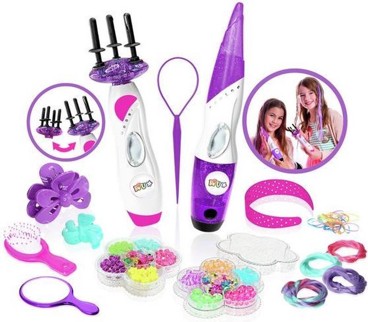 hair beader & braider set 3in1 hair styler set