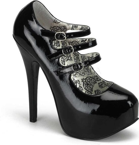 Bordello Hoge hakken -42 Shoes- TEEZE-05 US 12 Zwart | bol.com