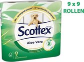 Scottex Wc papier Aloë Vera VOORDEELVERPAKKING (9x9) 81 rollen