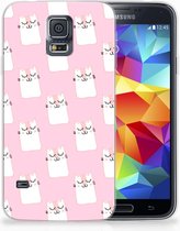 Samsung Galaxy S5 Uniek TPU Hoesje Sleeping Cats