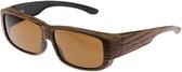 Fitofar Overzetzonnebril Bruin Unisex Met Bruine Lens Vz0009rb