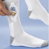 C., T. - Sokken met opbergzakje - Wit/Grijs - Mannen