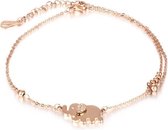 Cilla Jewels enkelband Elephant Rose Goudkleurig