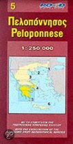 Wandelkaart Hikingkaart Landkaart Griekenland Map of Peloponnese