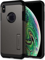 Spigen - Apple iPhone Xs Max Tough Armor Hoesje - Gunmetal