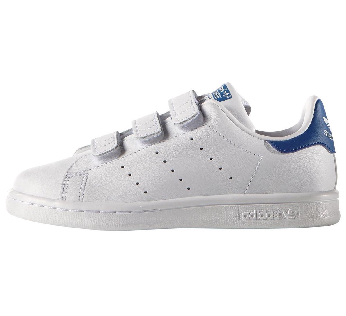 adidas Stan Smith CF C sneakers junior Sportschoenen - Maat 34 - Unisex -  wit/blauw | bol.com