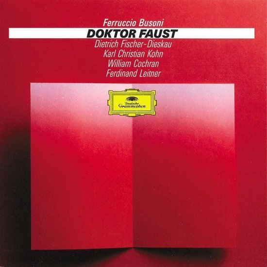 Busoni: Doktor Faust / Leitner, Kohn, Cochran, Dieskau