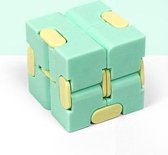 Fidget Kubus Infinity Cube Magic Finger Spinner   Friemelkubus   Groen