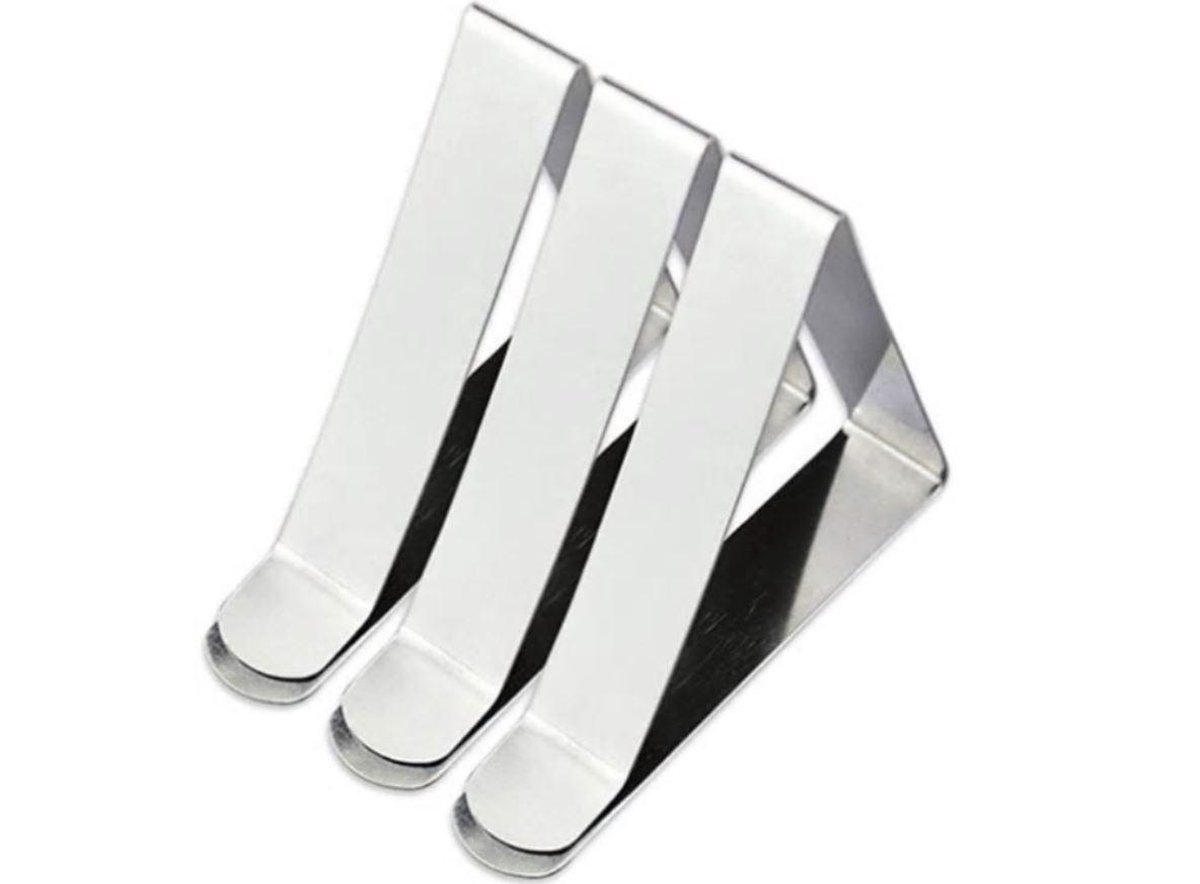 Voor Binnen En Buiten Tafels Tafelkleedklemmen Roestvrij Staal [6 Stuks] - Houd Je Tafelkleed Vast, Ook Buiten Tafelkleed Clips