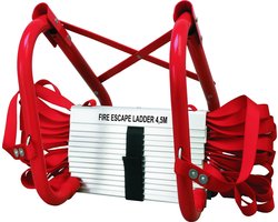 Smartwares BBVL Vluchtladder 10.015.18 - 4,5 meter - 1 verdieping - Tot 450kg draagkracht - Antislip - Opklapbaar
