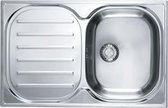 Franke spoelbak Compact plus CPX 611-P RVS inbouw