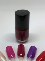 Cosmetica Fanatica - Mini Nagellak - Rood Roze - 1 mini flesje met 5 ml. inhoud