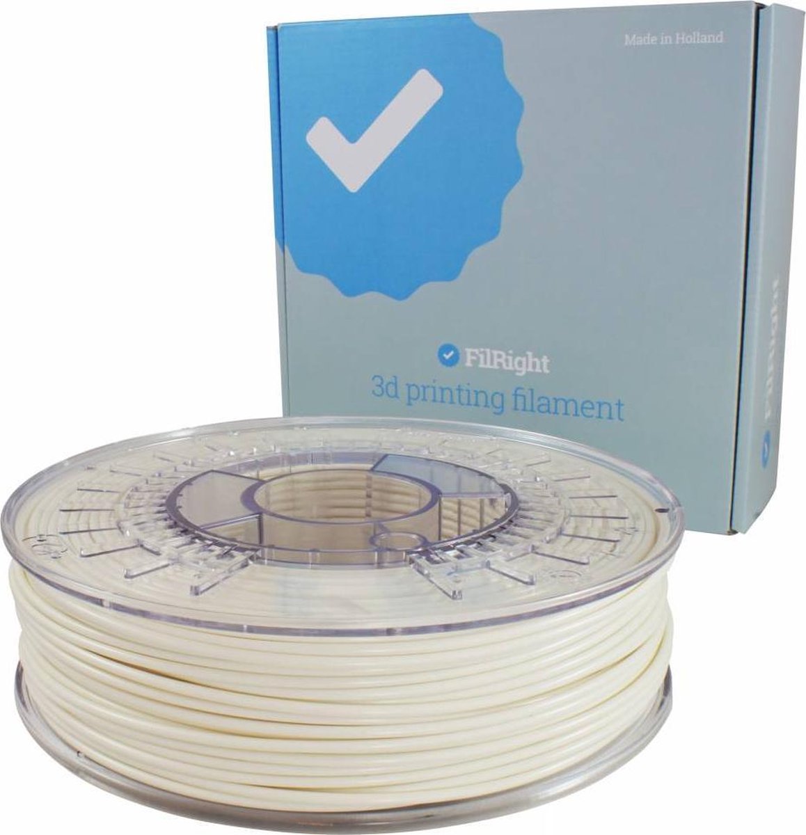 FilRight Designer Filament FLEXIBEL - Wit - 1.75mm