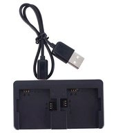 Proqam® Dual Charger/Oplader voor GoPro Hero 4 / 3 +/ 3 (externe snellader, accu)