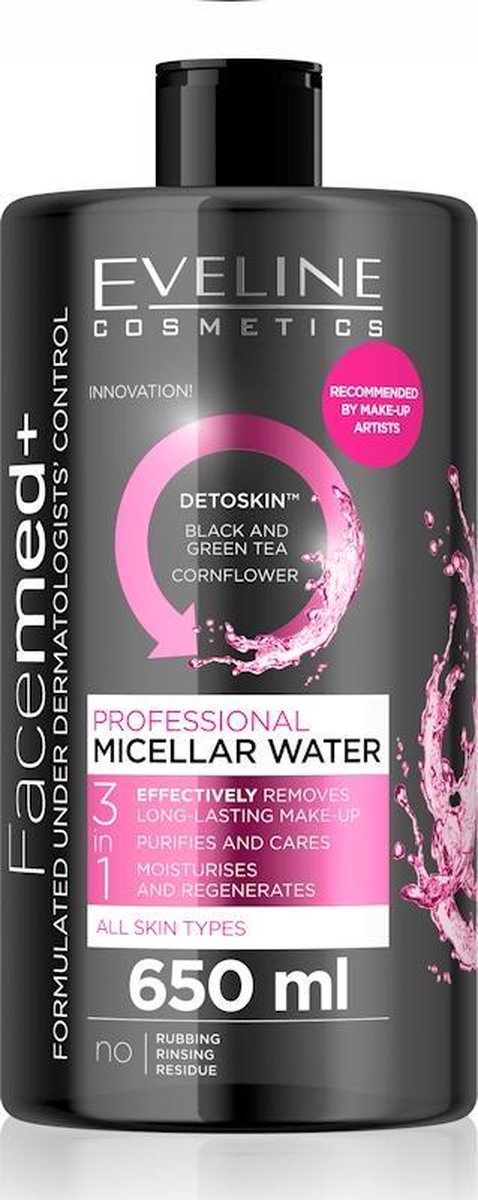 Eveline Cosmetics Facemed+ Professional Micellar Water 3in1 - 650ml.