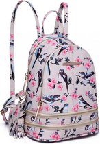 Miss Lulu Dames Rugzak - Handtas - Fashion Rugtas - Beige (LT1704-16J BG)