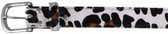 Koeienhuid riem - Panterprint - 95x3cm