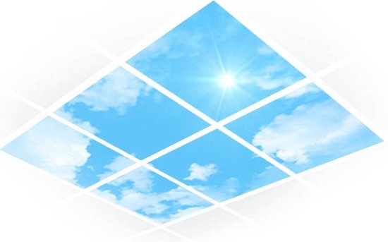 Easy Daylight Panel | Daglicht Wolken Plafond | systeemplafond – Set van 6  | bol.com