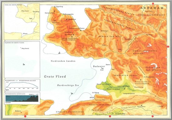 Kaart Atlas van het bijbelse continent - De Grote Vloed | bol.com