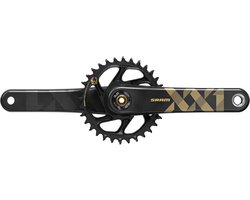 SRAM XX1 Eagle 148 DUB Crankset DM 34 Tanden, 12-speed Boost, gold Pedaalarmlengte 175mm