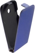Lelycase Blauw Lederen Flip case case Telefoonhoesje Huawei Ascend Y330