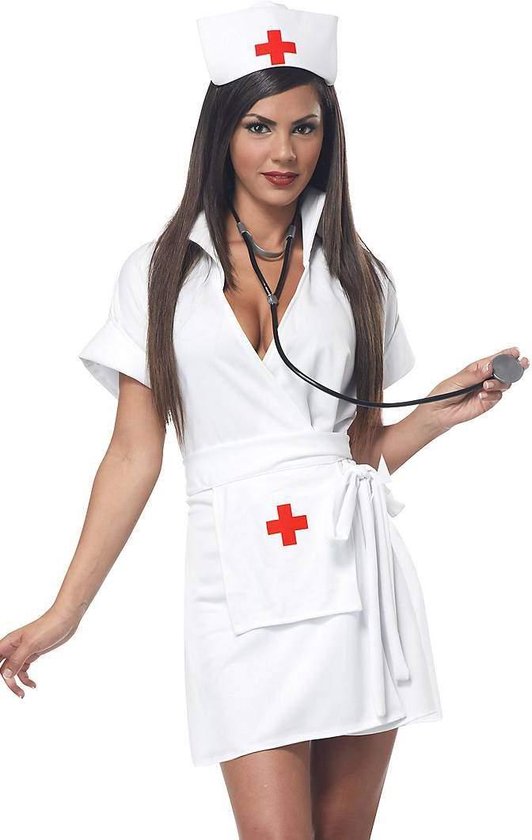 CALIFORNIA COSTUMES - Kort verpleegster kostuum voor vrouwen - L (42/44) - Volwassenen kostuums