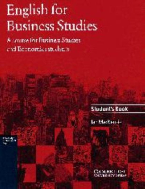English for Business Studies Student's Book - cover