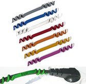 kabels identificeren met Cable ID | set 8 stuks wit, grijs, blauw, rood, oranje, geel, groen, roze
