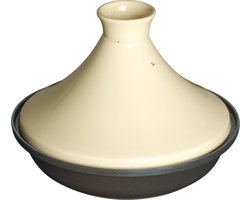 Staub tajine – 28 cm – zwart-crème