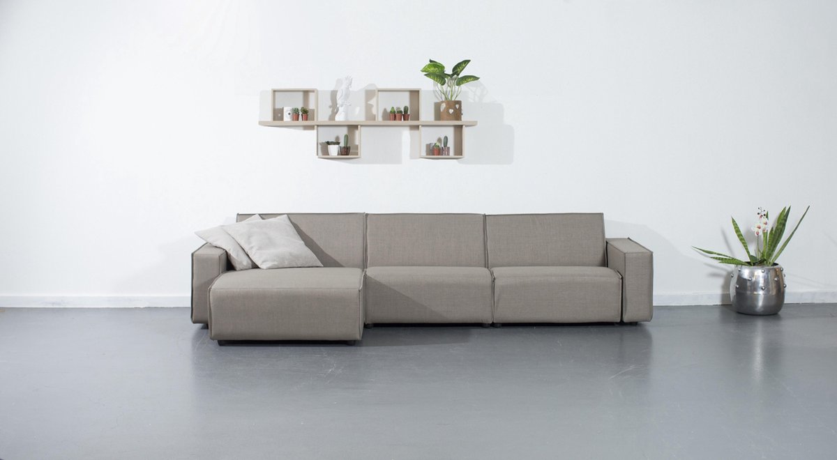 Spotlijster conjunctie Schuur 6-zits lounge Taupe's Touch | bubalou 365 outdoor sofa's | bol.com