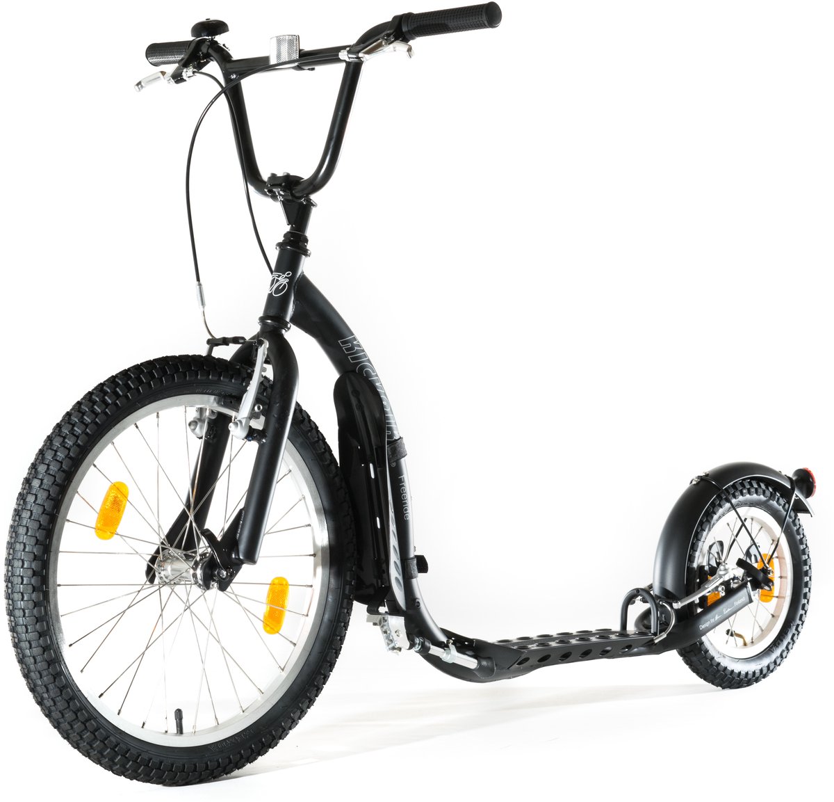 Kickbike Freeride - Step voor kinderen vanaf 7 jaar - Zwart