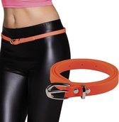 12 stuks: Riem - neon oranje - 100x1,5cm