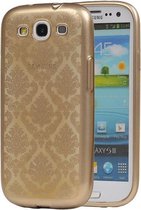 Goud Brocant TPU back case cover hoesje voor Samsung Galaxy S3