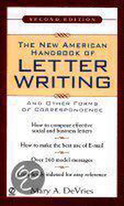 The New American Handbook of Letter Writing - cover