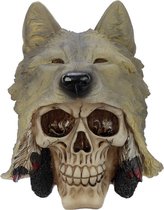 Schedel met Wolf Hoofd