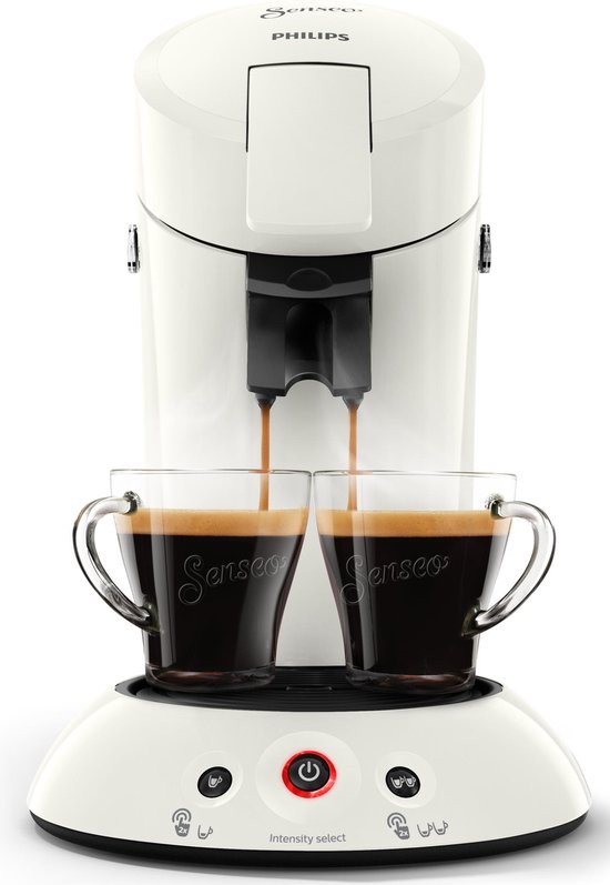 Machine à Café Philips Senseo HD6554/90 - 1450W, Rouge - Dosettes Sans Aluminium