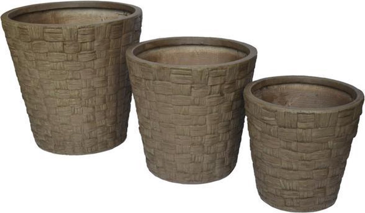 Plantenbak Rotan Basket - Haomei Craft - Set
