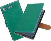 BestCases - Sony Xperia XZ1 Pull-Up booktype hoesje groen