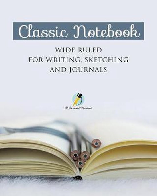 Classic Notebook Wide Ruled for Writing, Sketching and Journ ... - cover