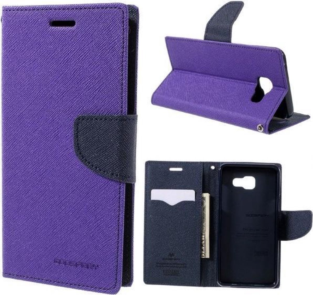 MERCURY Fancy Diary Wallet Case Samsung Galaxy A5 (2016) - Purple