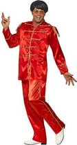 De Beatles sgt. Pepper kostuum rood M