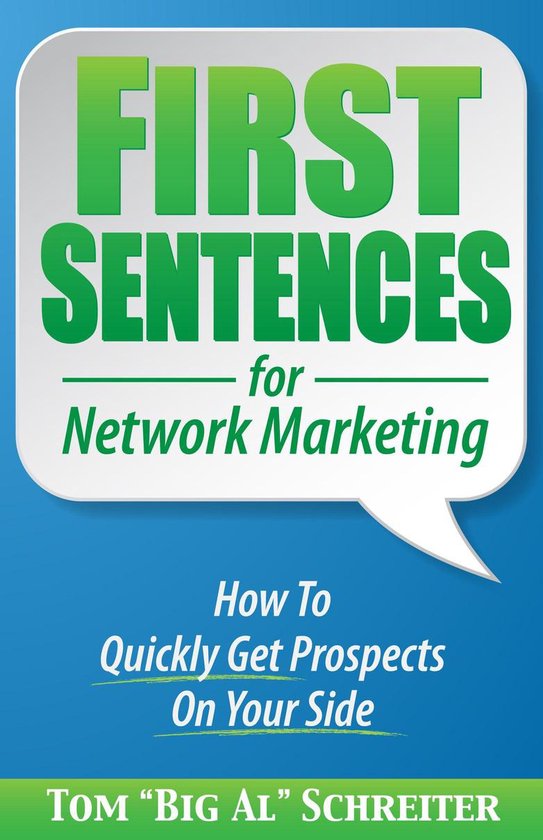 First Sentences For Network Marketing - cover
