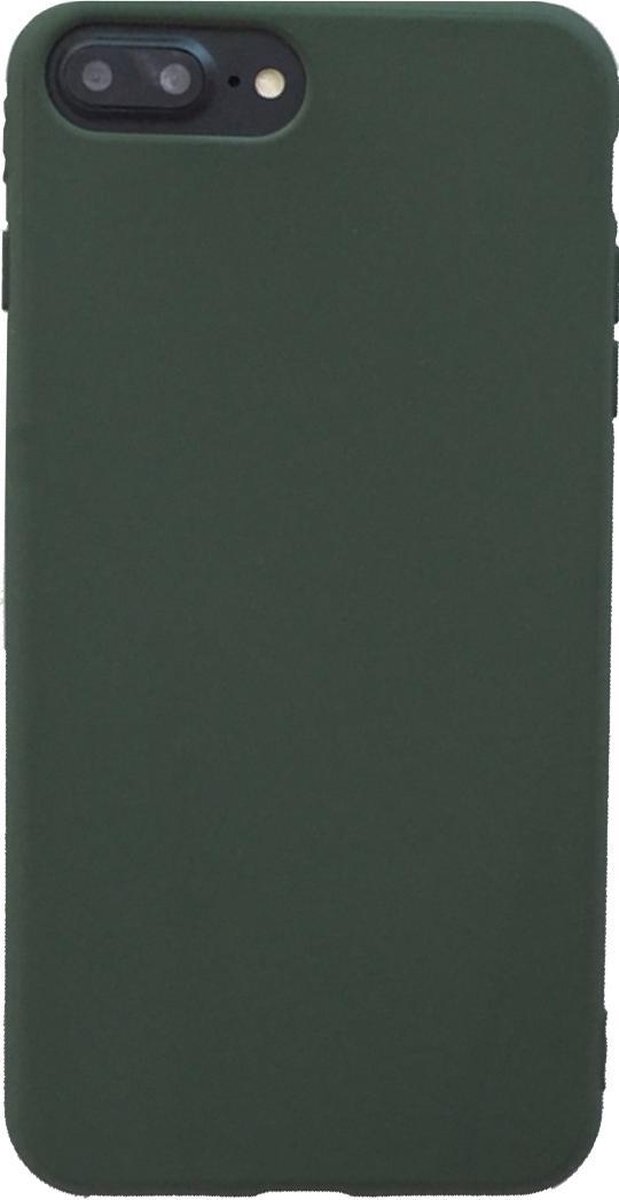 Geschikt voor Luxe Extra Stevige Backcover voor Apple iPhone 7 Plus | iPhone 8 Plus | Hoogwaardig Zacht TPU | Soft Case | Groen | Shockproof Hoesje